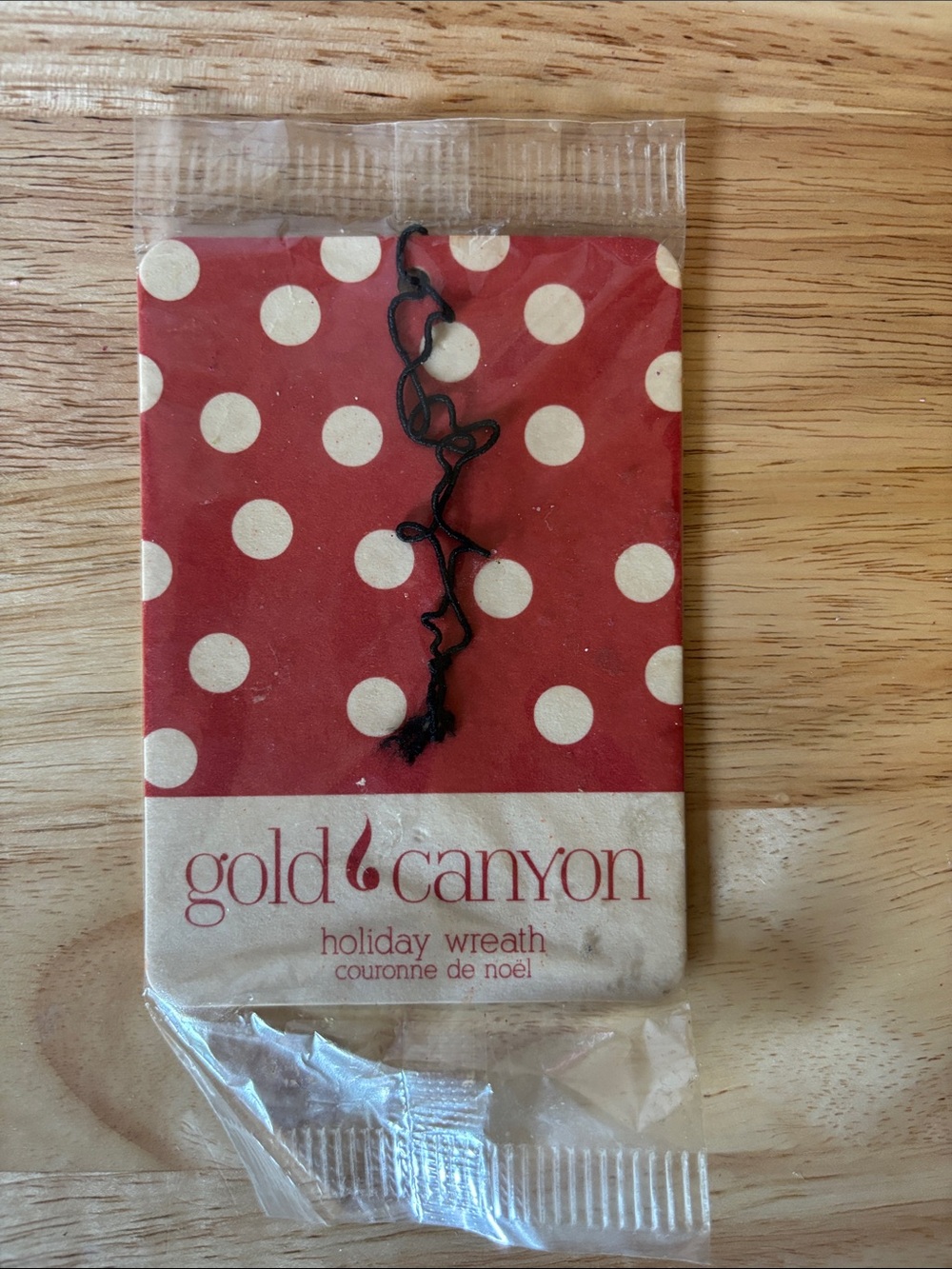 Gold Canyon Holiday Wreath Air Freshener, Rare